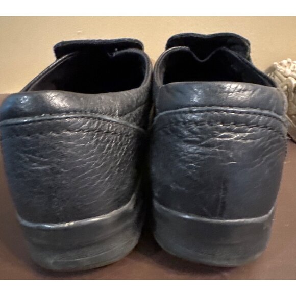 Clarks Black In Motion Leather Slip-Ons 9.5 Clogs Black - Picture 4 of 5